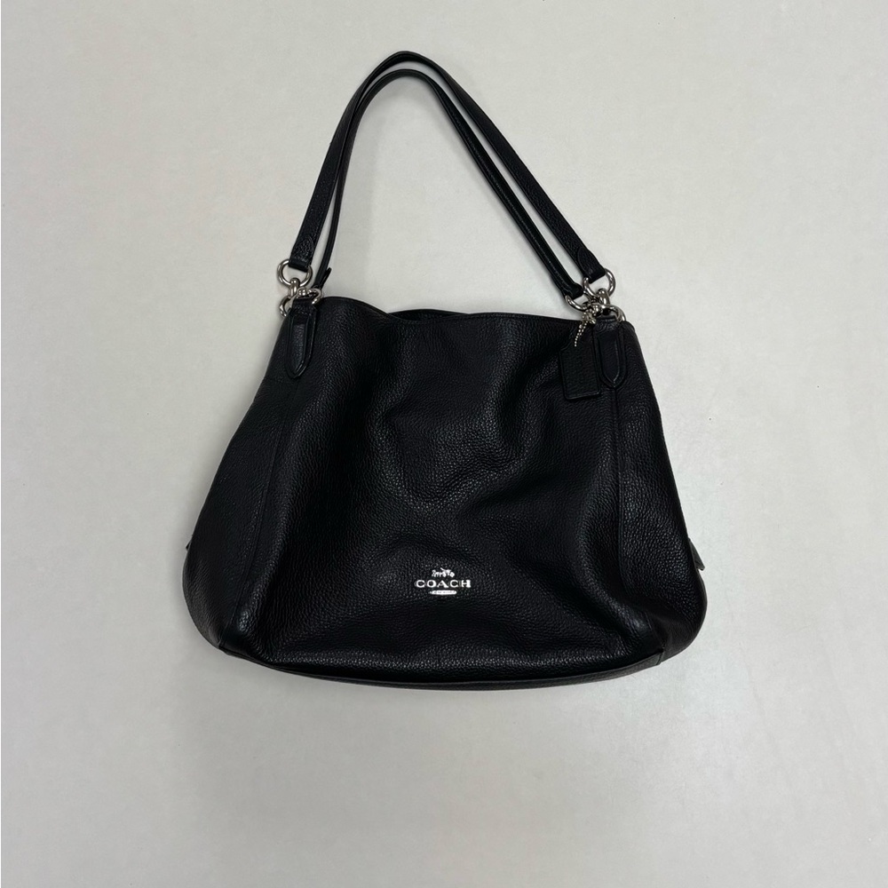 Coach Black Leather Shoulder Bag